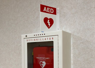 AED in hallway