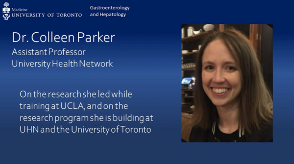Dr. Colleen Parker, Assistant Professor, University Health Network