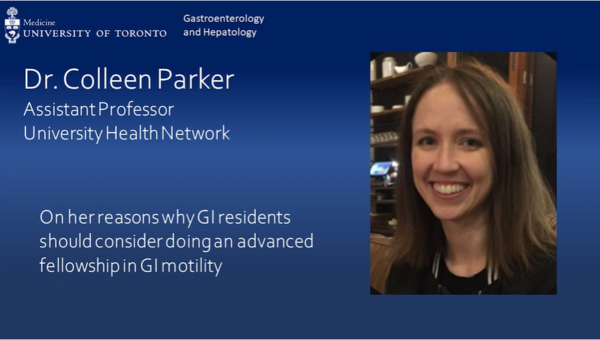 Dr. Colleen Parker, Assistant Professor, University Health Network